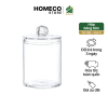ảnh bìaHộp nhựa Homceco hình trụ trong suốt nấp rời, nhỏ gọn đa năng tiện lợi