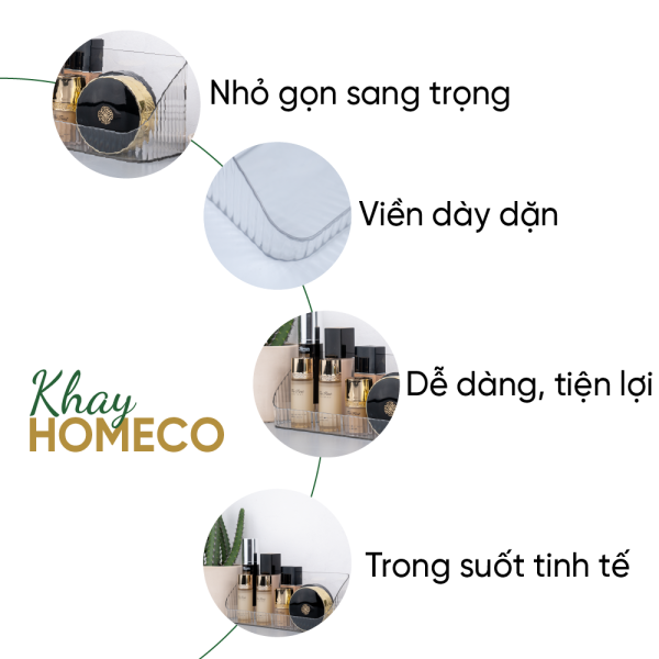 ảnh mô tả sản phẩm Khay nhựa đa năng tiện lợi Homeco size lớn