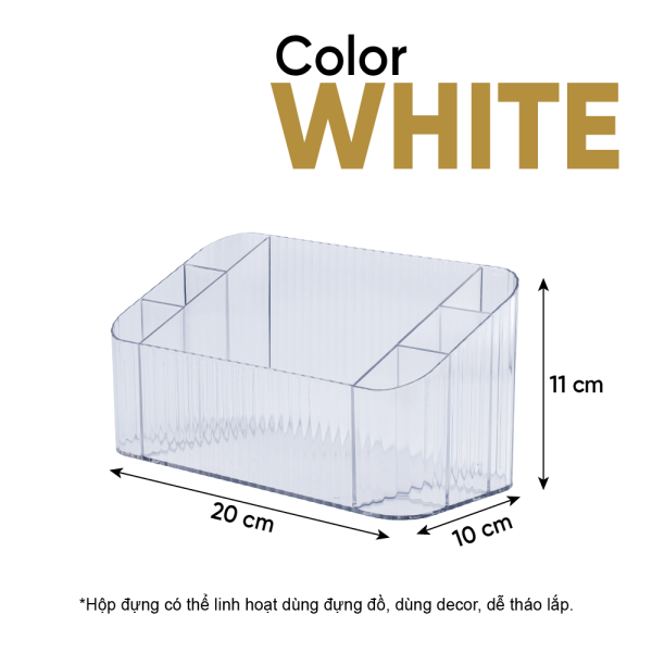 ảnh số 1 Khay đựng đa năng để bạn tiện lợi trắng trong