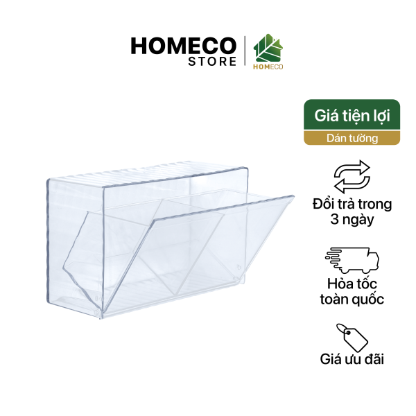 ảnh bìa Hộp đựng bông tẩy trang, đồ dùng đa năng gắn tường không cần khoan