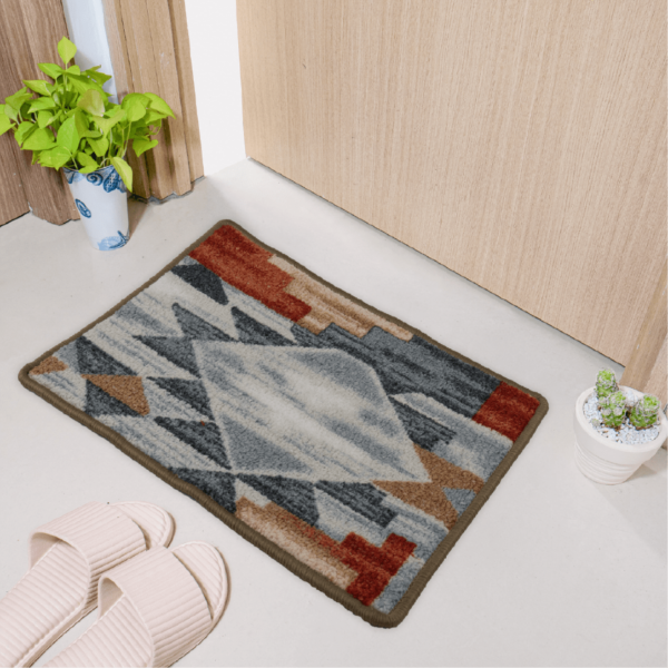 ảnh số 4 Thảm lau chân nhà tắm, phòng khách chống trơn trượt, thấm hút có viền họa tiết 3D có viền 35x58cm