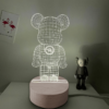 ảnh bìa Đèn ngủ 3D hình gấu bearbrick để bàn 3 chế độ màu